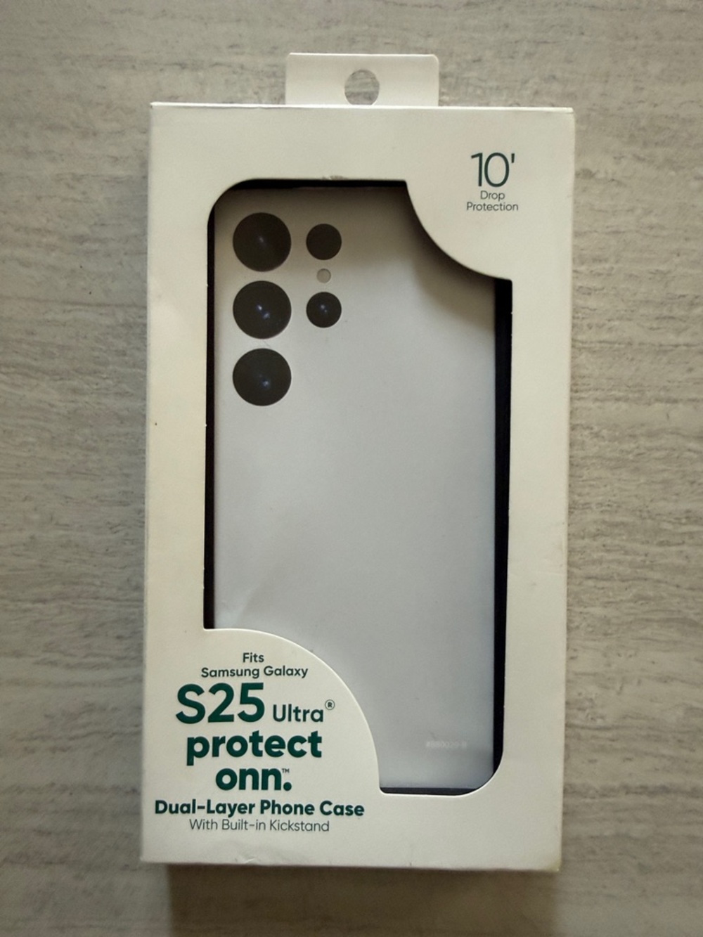 On Running S25 Ultra Dual-Layer Phone Case in White with Black Trim